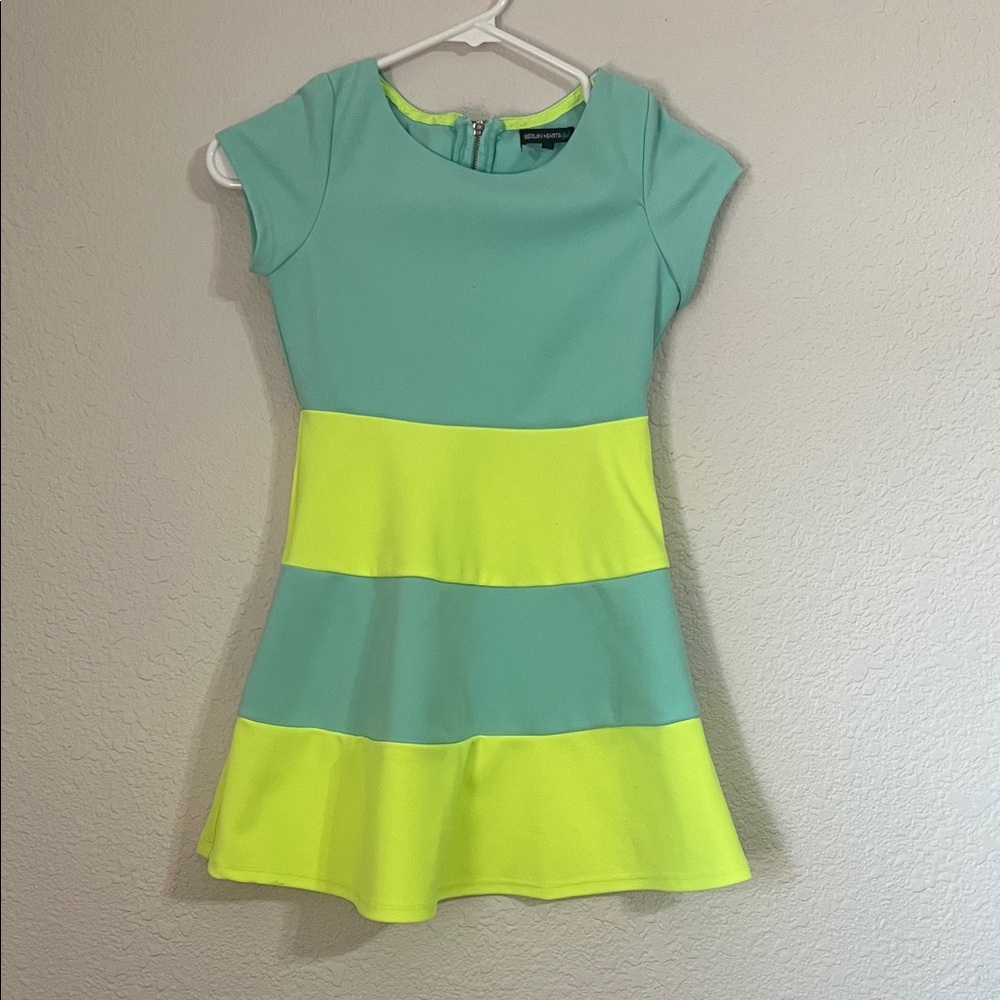 Kids Color Block Dress - Size 8